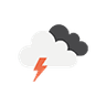 Current weather: Thunderstorm - Thunderstorm with light rain
