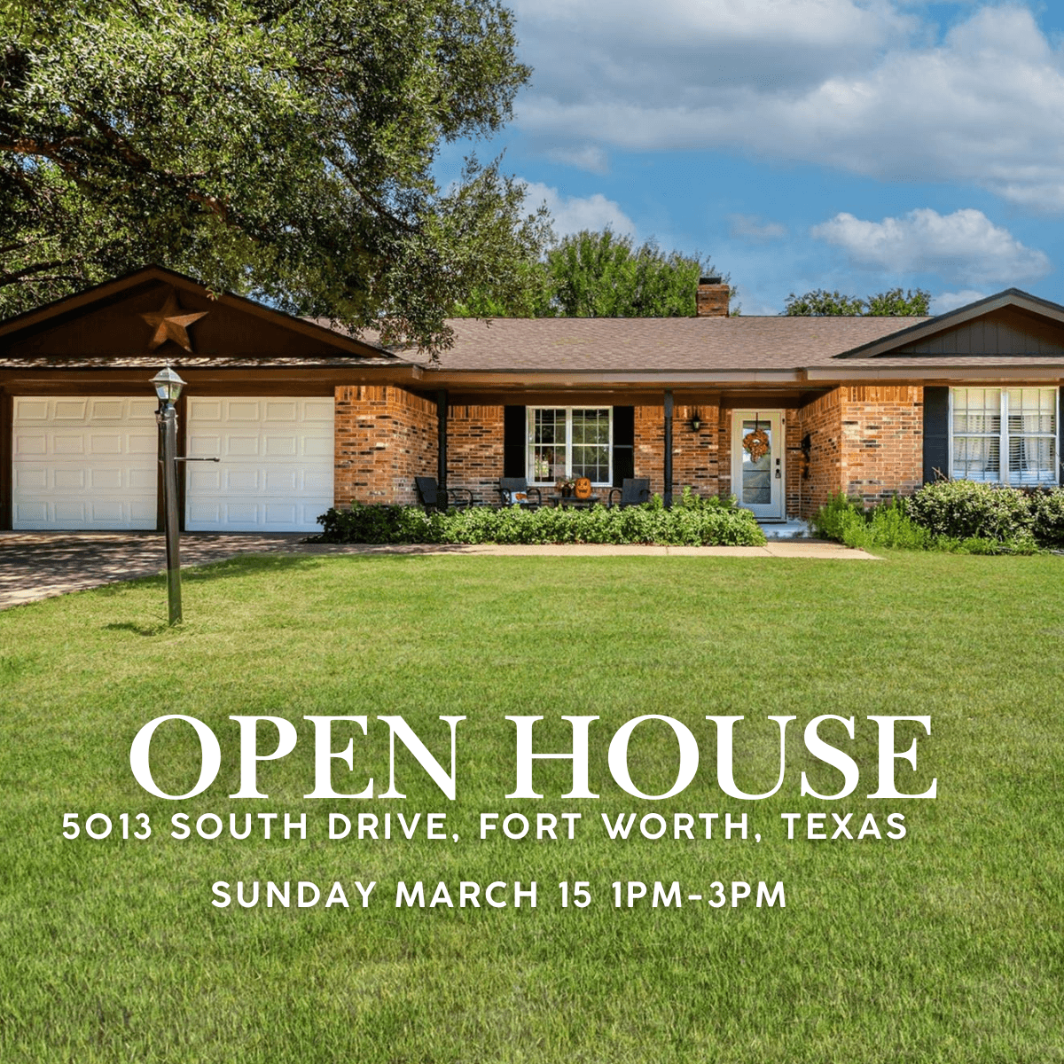 Open House Near TCU This Sunday + New Fort Worth Ice Cream Spot